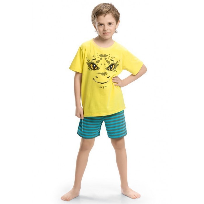 Пижама для мальчика Pelican BNTH367 желтый-yellow