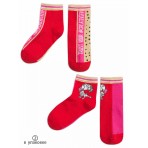 Носки для девочки Pelican GEG3196(2) бежевый/красный