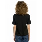Джемпер (модель "футболка") женский Pelican DFT6668 черная