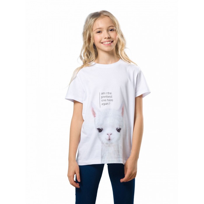 Фуфайка (футболка) для детей Pelican UFT4182/3U белая