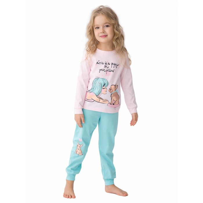 Пижама для девочки Pelican WFAJP3179U розовая