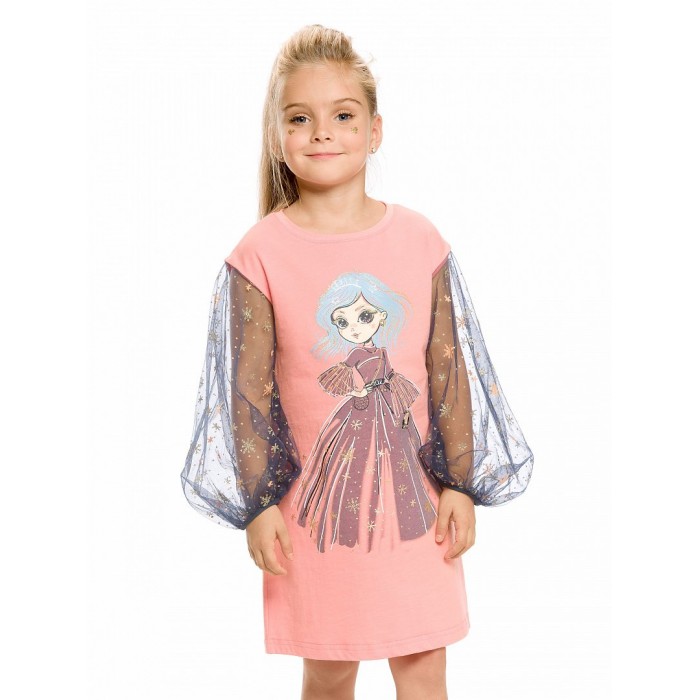 Платье для девочки Pelican GFDJ3154 розовое