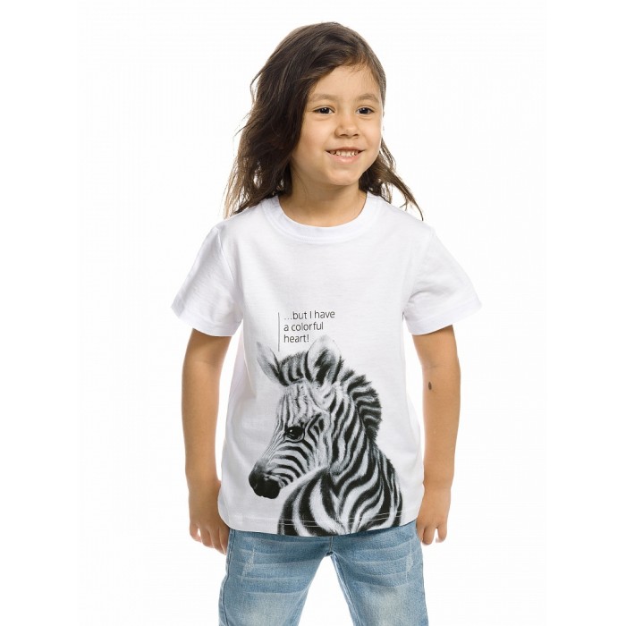 Фуфайка (футболка) для детей Pelican UFT3182/2U белая