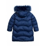 Пальто для девочки Pelican GZFW3080 темно-синее